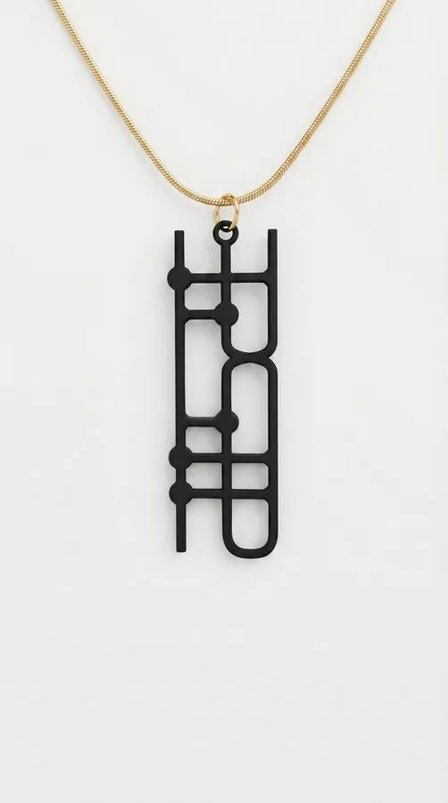 Quantum Necklace Mini on neck
